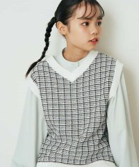 a.v.v(KID'S)/[100－130]【洗濯機で洗える】Vネックニットベスト&長袖Ｔシャツ2点セット/504460629