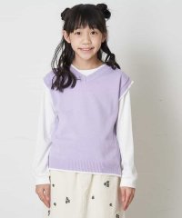 a.v.v(KID'S)/[100－130]【洗濯機で洗える】Vネックニットベスト&長袖Ｔシャツ2点セット/504460629