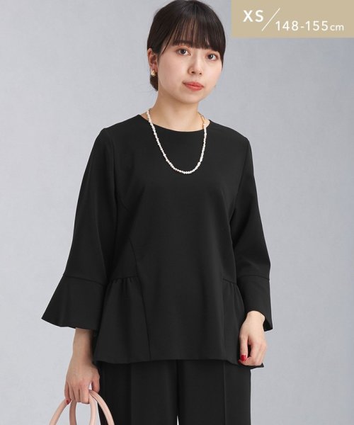 【WEB限定】［ XS /H148－155cm］＜ VERY × green label relaxing ＞パウドレ ペプラム ブラウス －防シワ－ ◇No0
