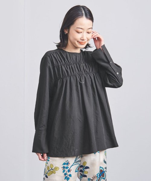 <UNITED ARROWS>P シャーリング ブラウス W