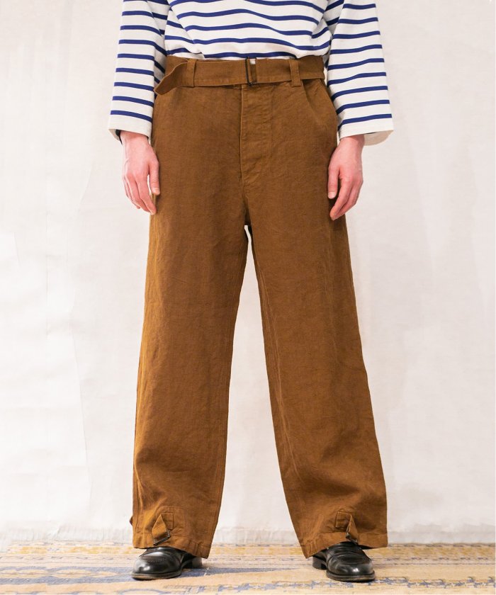 ets materiaux マテリオ belted pants m38 - ワークパンツ