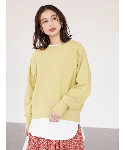 セール 70 Off ラグランショート丈裏毛プルオーバー グリーンパークス Green Parks D Fashion