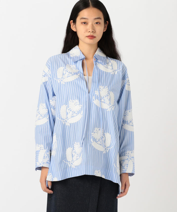 TOMORROWLAND コットンブロード エンブロイダリーカラーブラウス 楽天市場】【SALE／30%OFF】コットンブロード エンブロイダリー
