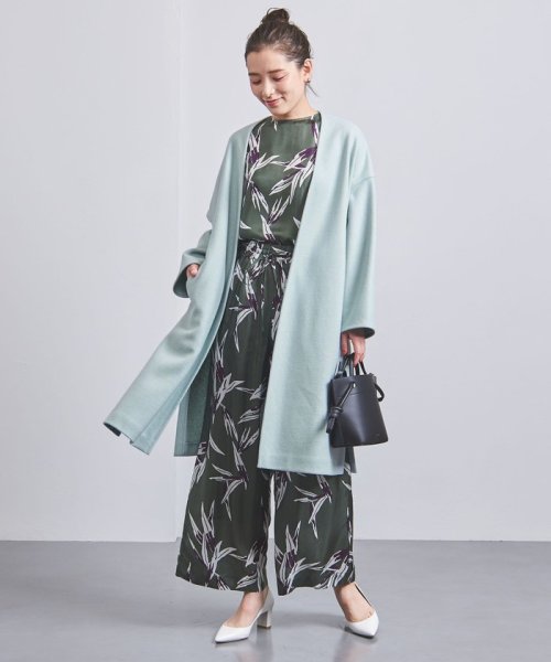 <UNITED ARROWS>W スムース パイピング コート W