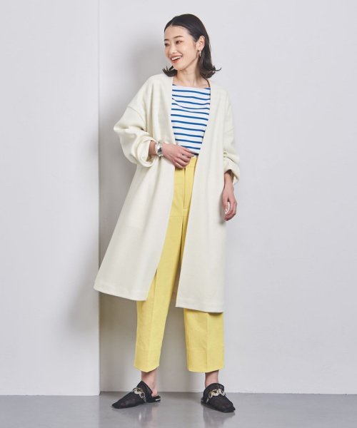 ＜UNITED ARROWS＞W スムース パイピング コート W