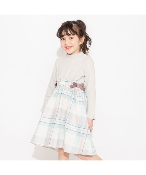 ペア チェック柄ドッキングワンピース ブランシェス Branshes D Fashion ペア チェック柄ドッキングワンピース ブランシェス Branshes D Fashion