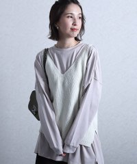 PourVous/プールヴー PourVous ニットキャミソール/504491962