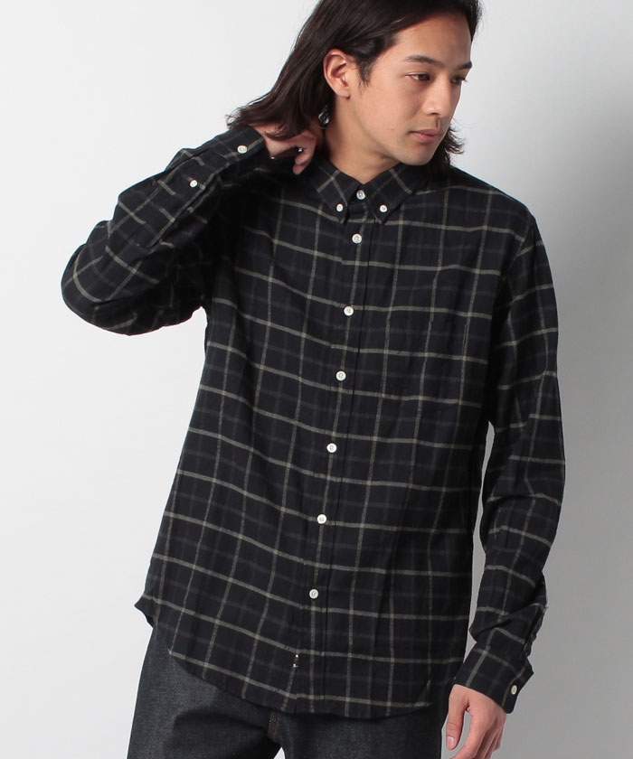 セール】（Steven Alan）MST0110 LONG SLEEVE CADET SHIRT(504492430