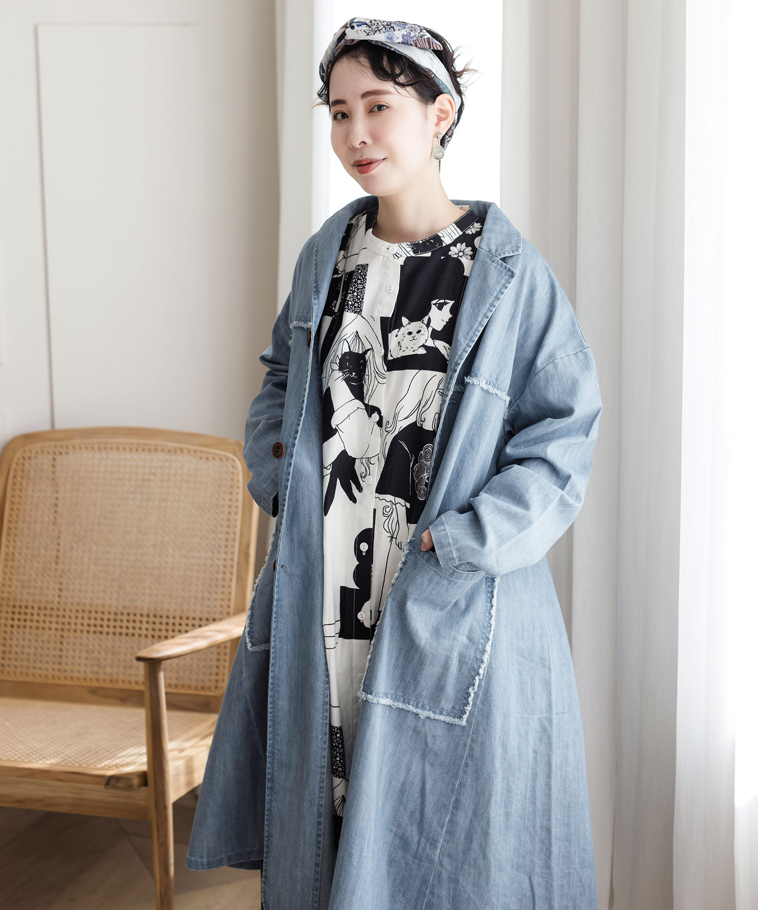 デニムコート(504505580) | スカラー(ScoLar) - d fashion デニムコート(504505580) | スカラー(ScoLar) - d fashion