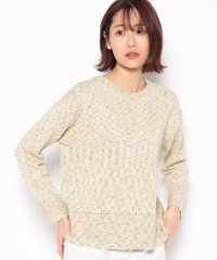 Leilian/コットンクルーネックニットプルオーバー/504483178