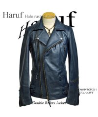 Haruf/ハルフ Haruf レザージャケット ライダースジャケット 革ジャン メンズ 本革 ダブルライダース バイクジャケット カウレザー TQPUK1/504511684