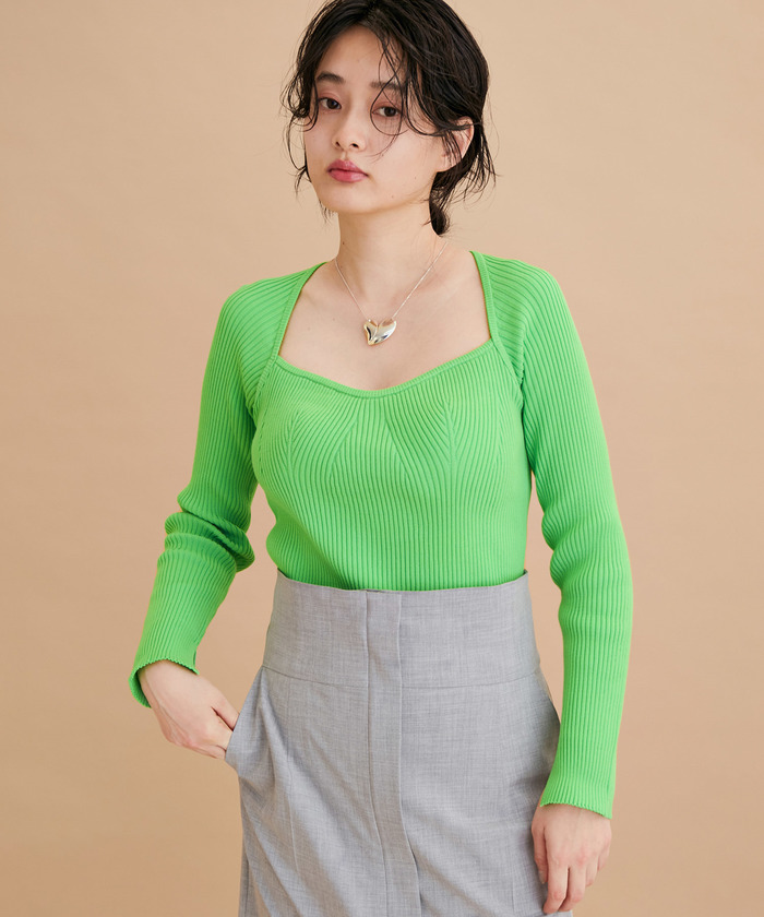 ✨良品✨ アダムエロペ 【38】 ベスト コットンニット 綿 オールシーズン ADAM ET ROPE(アダムエロペ) / ベスト/38/コットン/ベージュ