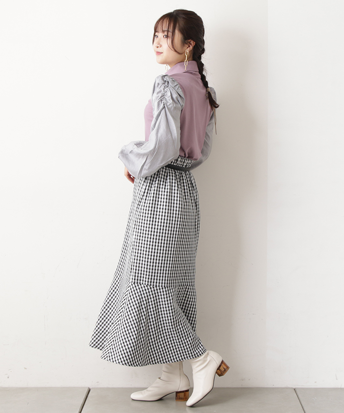 FLUTED MERMAID SKIRT