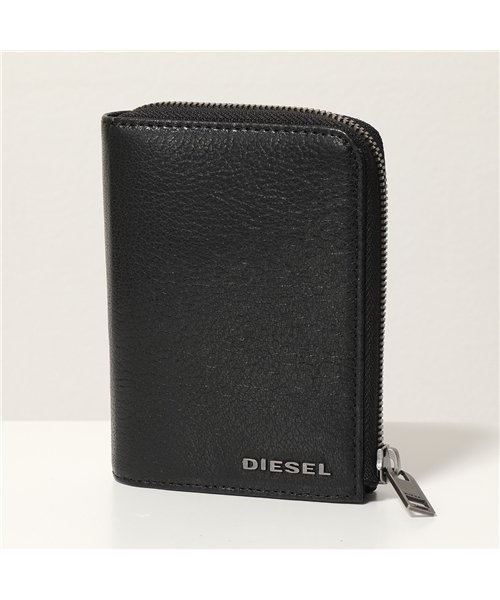 セール Diesel ディーゼル X P4229 L 12 Zip レザー L字ファスナー二つ折り財布 ミニ財布 メタルロゴ H1146 メンズ ディーゼル Diesel D Fashion