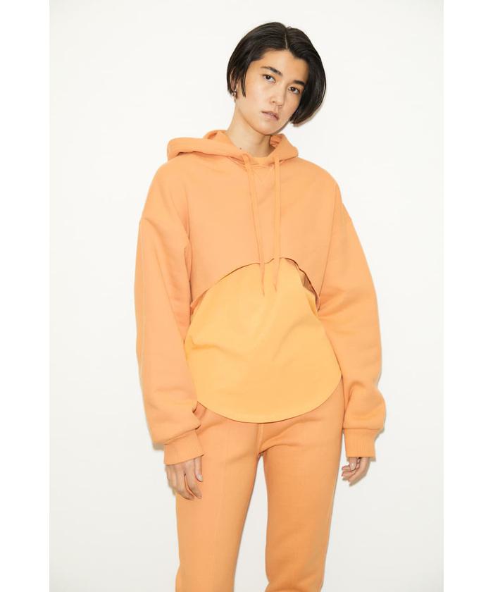 新品 THROW BY SLY ZIP HOODIE NYLON パーカー黒（THROW】ZIP