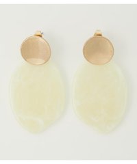 AZUL by moussy/CIRCLE MARBLE PLATE EARRINGS/504513771
