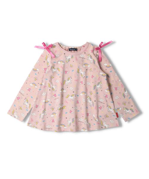 子供服】 moujonjon (ムージョンジョン) ネット限定日本製ユニコーン柄長袖Ｔシャツ 80cm～140cm M26823(504514674)  | ムージョンジョン(moujonjon) - d fashion