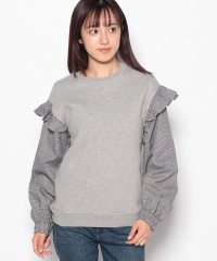 TRANS CONTINENTS WOMENS/（CLU）17CLT305－H SWEATSHIRT WITH CONTRASR SLEEVES/504492264