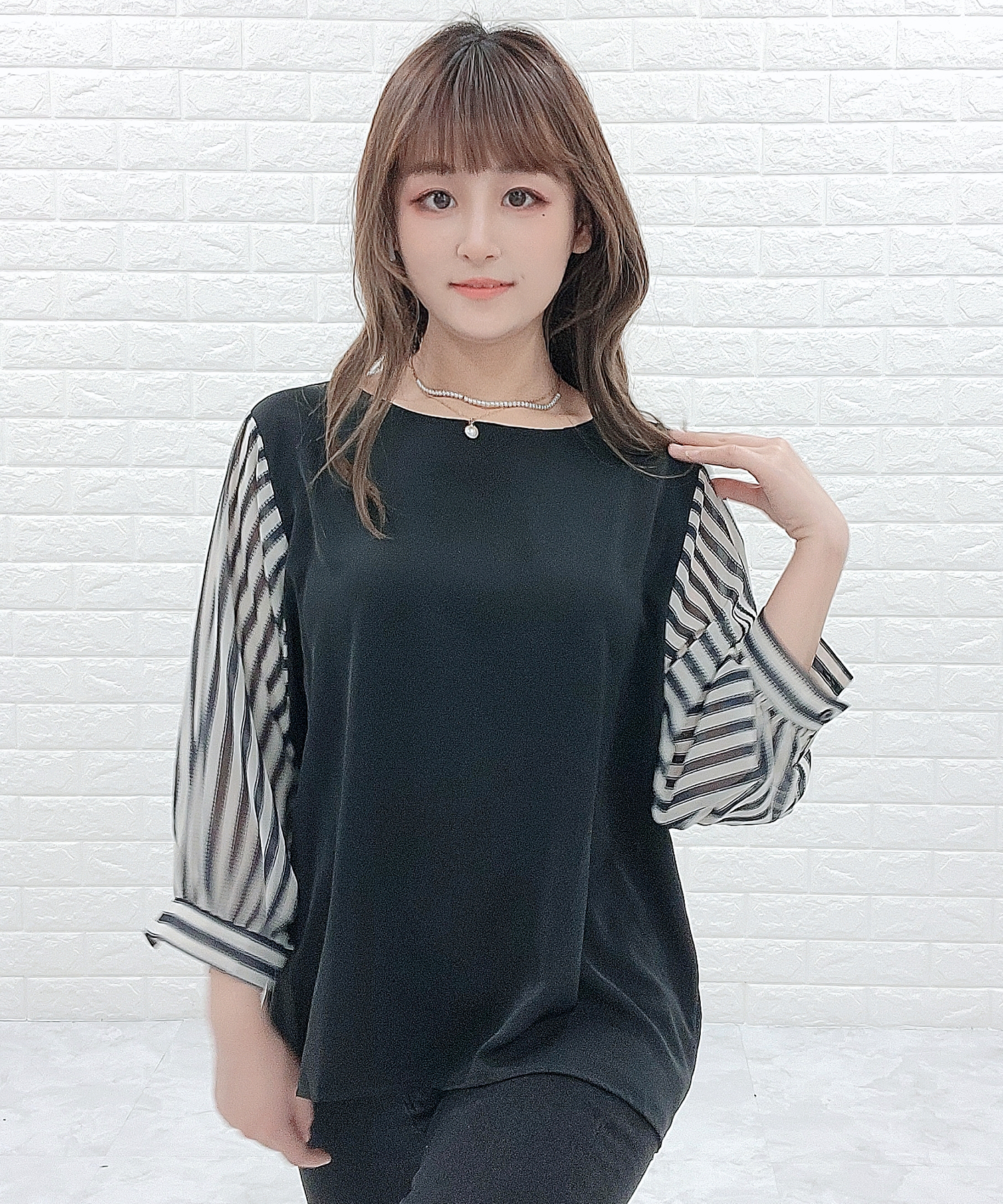 セール】レースレディース Lace Ladies 七分袖 ドッキング