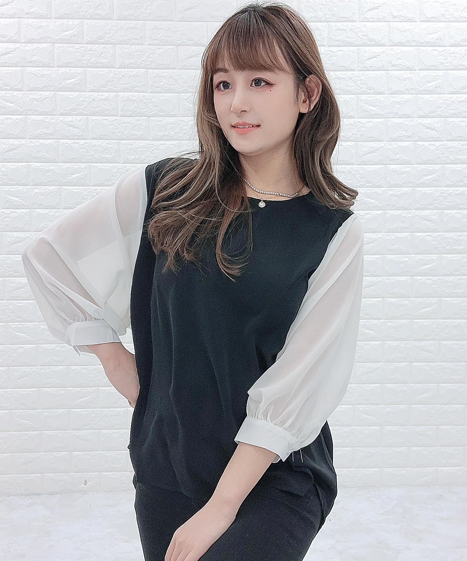 セール】レースレディース Lace Ladies 七分袖 ドッキング