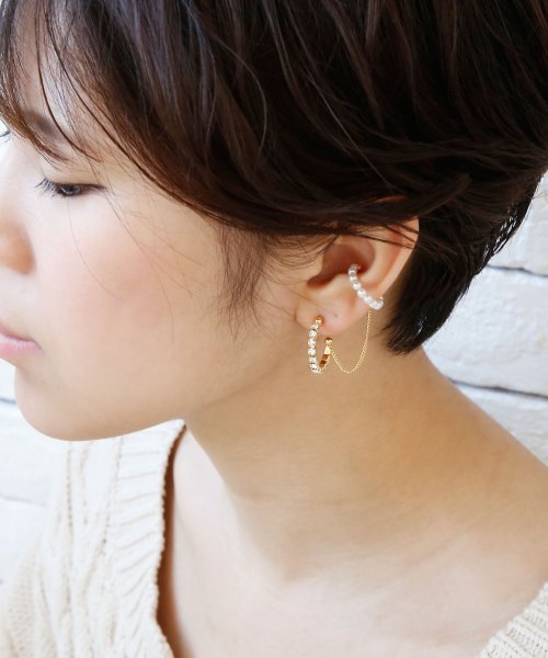 セール】パールとストーンのピアス×イヤーカフ(504521924) | コレカラ(colleca la) - d fashion セール】パールとストーンのピアス×イヤーカフ(504521924) | コレカラ(colleca la) - d fashion