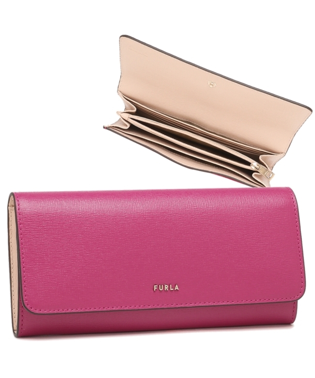 レッド系 値下げ！〈未使用〉フルラFURLA 長財布レディース ピンク