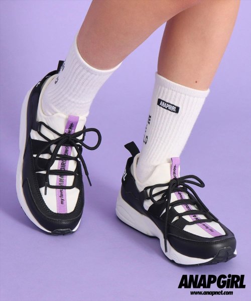 セール 配色ダッドスニーカー アナップガール Anap Girl D Fashion