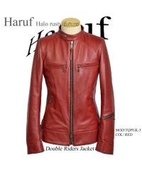 Haruf/ハルフ Haruf レザージャケット ライダースジャケット 革ジャン メンズ 本革 シングルライダース バイクジャケット カウレザー TQPUK3/504522522