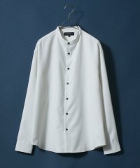 ANPAS/【ANPAS】オーバーサイズ ツイル バンドカラーシャツ メンズ 長袖 シャツ 無地/504522766