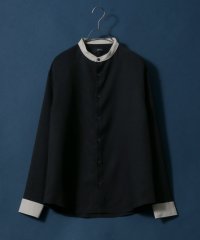 ANPAS/【ANPAS】オーバーサイズ ツイル バンドカラーシャツ メンズ 長袖 シャツ 無地/504522766