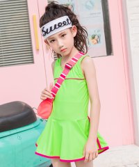 TeddyShop/キッズ 水着 女の子 ワンピース オールインワン 水泳キャップ スクール セパレート スカート 子供用 ジュニア 女児 小学生/504522818