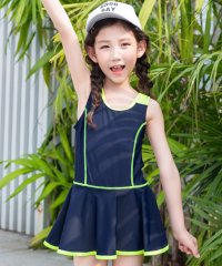 TeddyShop/キッズ 水着 女の子 ワンピース オールインワン 水泳キャップ スクール セパレート スカート 子供用 ジュニア 女児 小学生/504522818