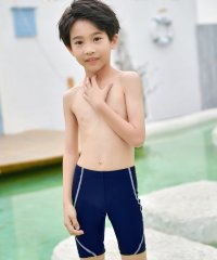TeddyShop/テディショップ Teddyshop スクール水着 キッズ 男の子 子供 ハーフパンツ スイムキャップ 2点セット 小学生 サーフパンツ ジュニア 男児用 水遊び/504522819