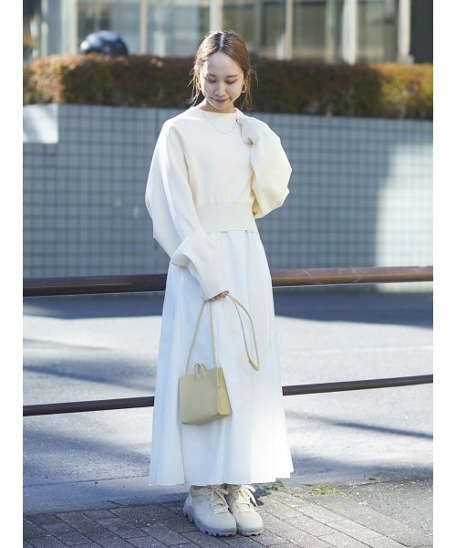 【emmi atelier】ダンボールニットSETワンピース