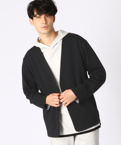 ダブルフェイス ノーカラーカーディガン コムサイズム メンズ Comme Ca Ism Mens D Fashion