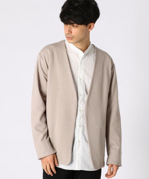 ダブルフェイス ノーカラーカーディガン コムサイズム メンズ Comme Ca Ism Mens D Fashion