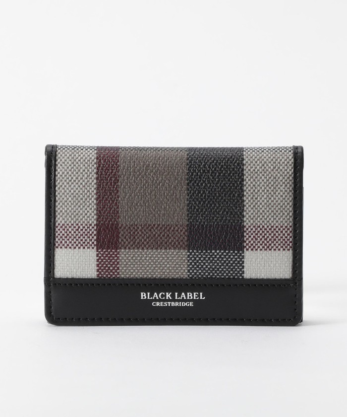 クレストブリッジチェックPVCカードケース(504525459) | BLACK LABEL