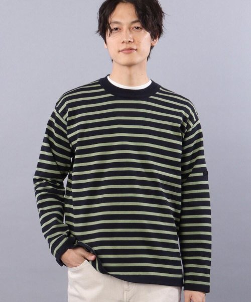 度詰め ボーダー ニット