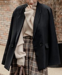 TeddyShop/テディショップ Teddyshop レディース 袖スリット入りグレンチェックテーラードジャケット/504457074