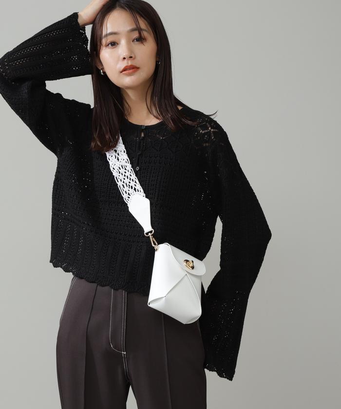 新品同様ADORE ノースリーブ サイドタックニット レーヨン