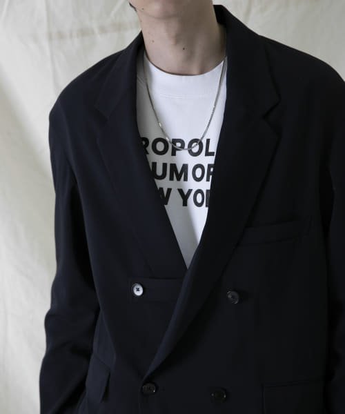 URBAN RESEARCH iD サイロギャバストラップダブルジャケット