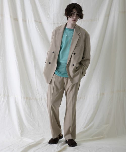 URBAN RESEARCH iD サイロギャバストラップダブルジャケット