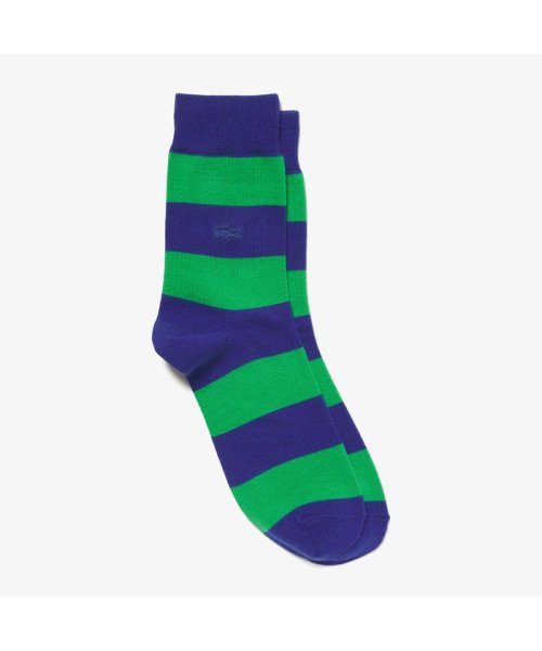 セール Off ビッグピッチボーダーソックス ラコステ メンズ Lacoste Mens D Fashion