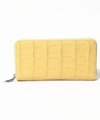 gino marina　luxe/ジーノマリーナリュクス gino marina luxe クロコダイル本革ラウンド長財布/504524122