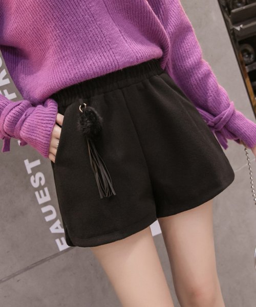 セール Off ショートパンツ ミニ丈 レディース ショーパン ハーフパンツ ボトムス パンツ 秋 冬 トレンド ウエストゴム ショッピングゴー Shoppinggo D Fashion