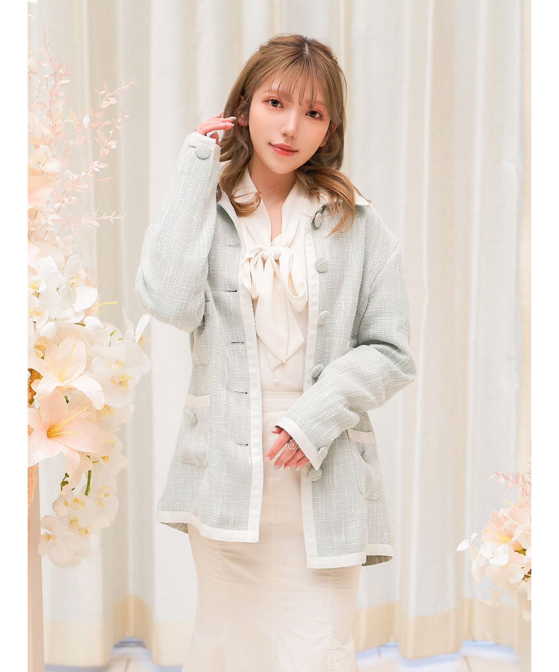 セール40%OFF】パイピングツイードジャケット(504535006) | Darich