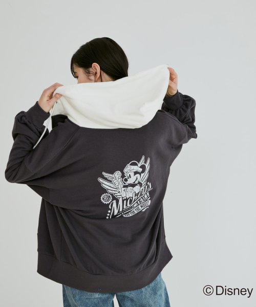 ディズニー ミッキー バイカラージップアップパーカー Web限定 ビザビ Vis A Vis D Fashion ディズニー ミッキー バイカラージップアップパーカー Web限定 ビザビ Vis A Vis D Fashion