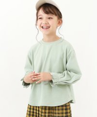 devirock/袖口タック 長袖Tシャツ 子供服 キッズ 女の子 長袖Tシャツ ロンT 綿100% 吸汗/504535426