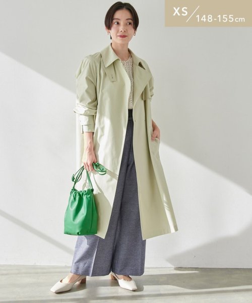 【WEB限定】［XS /H148－155cm］ エアリー トレンチ コート