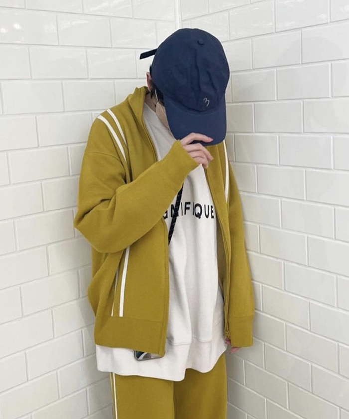 セール】【セットアップ対応商品】NUNIFE ジャージ風ZIPC/D